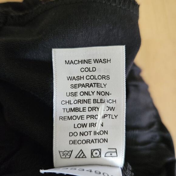 Roaman's Black Legging Lace Inserts Studs Cotton - size 14/16 - EUC (NWOT?) - Picture 8 of 10